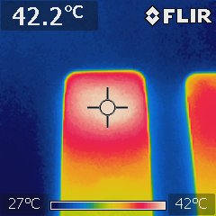 Pixel 9 temperature under heavy load (surface)