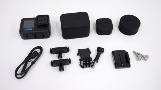 GoPro HERO13 Blackのレビュー用キットの中身その1
