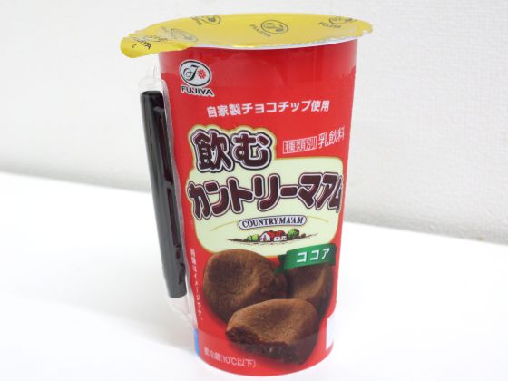 「飲むカントリーマアム ココアのパッケージ