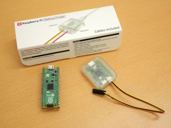 Raspberry Pi Pico 2 and Raspberry Pi Debug Probe