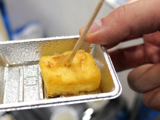 Cooked frozen silken tofu