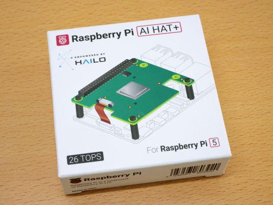 Raspberry Pi AI HAT＋のパッケージ