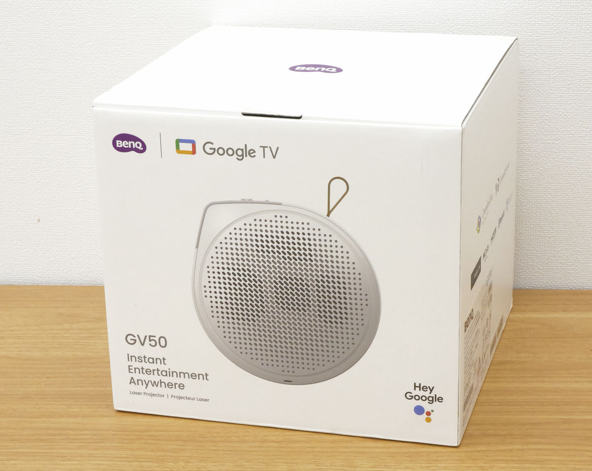BenQ's mobile projector 'GV50' photo review, which allows BenQ's mobile projector 'GV50' photo review, which allows