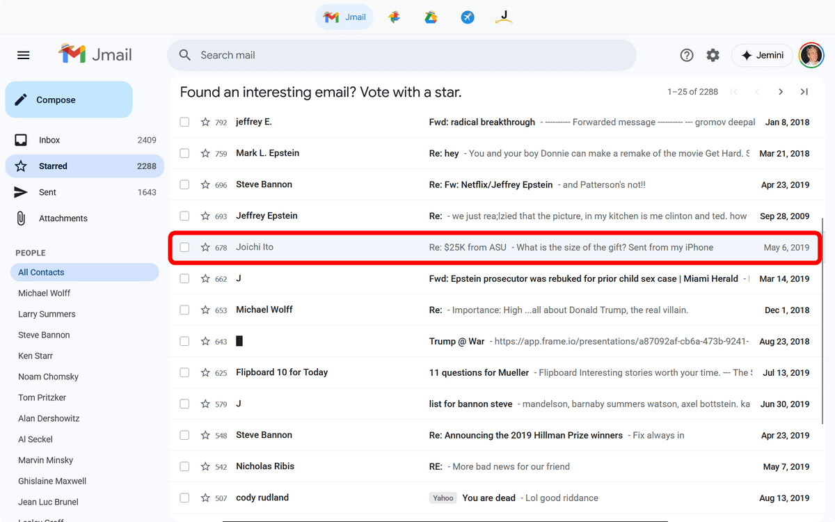  Jmail Allows You To View The Published Epstein File Emails In A Gmail 