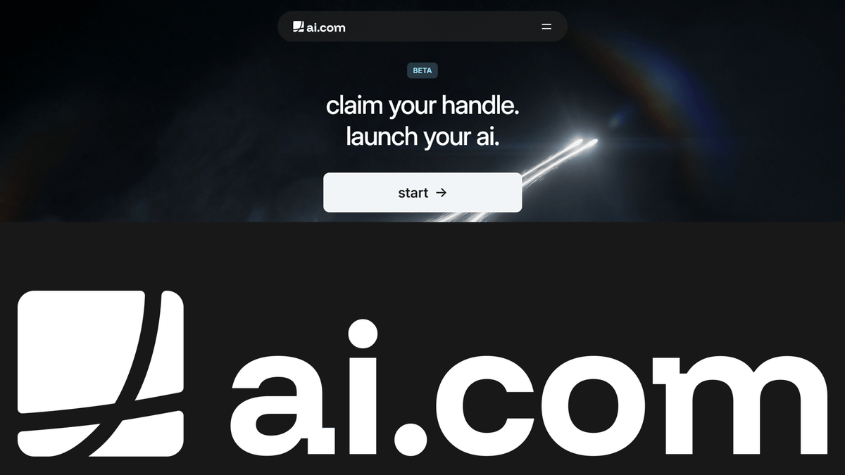 「ai.com」のドメインが過去最高額の約110億円で購入される、購入者はCrypto.comの創設者でAIエージェントを提供 - GIGAZINE