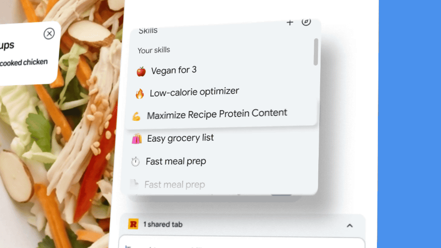 GoogleがGemini in Chromeに「Skills(スキル)」機能を追加、ワンクリックでプロンプトを実行可能
