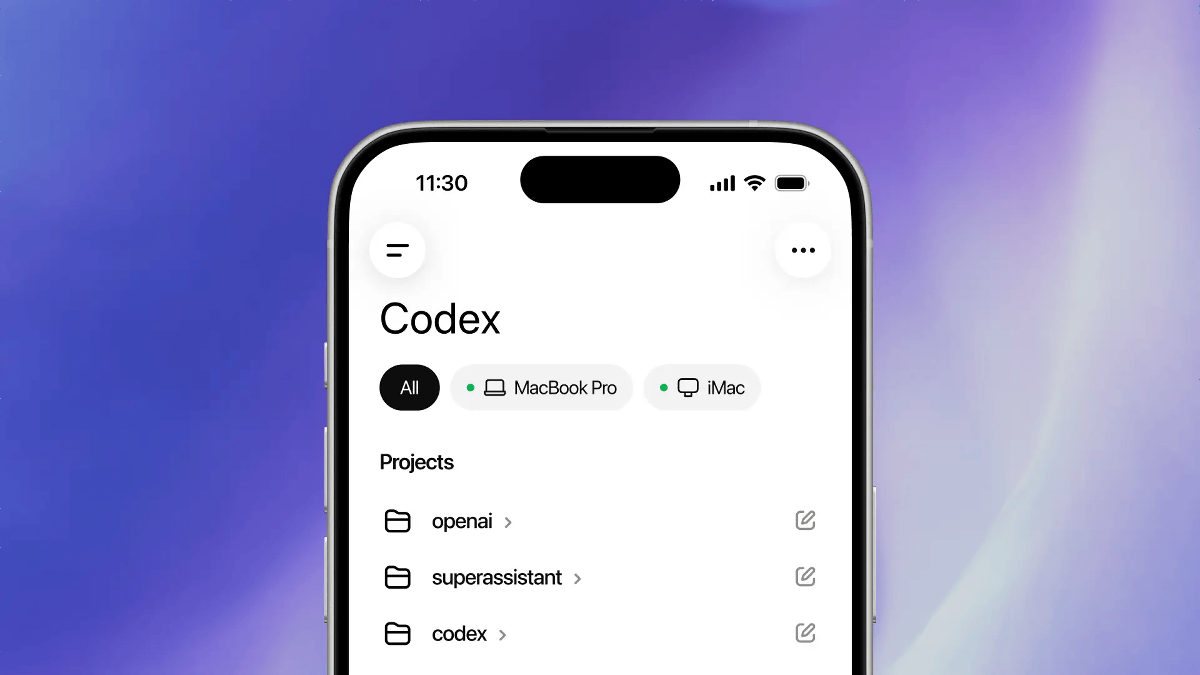 ChatGPTのスマホアプリにCodexへの指示機能が追加される、PCを開かずともCodexでエージェントコーディングやPC自動操作を実行可能